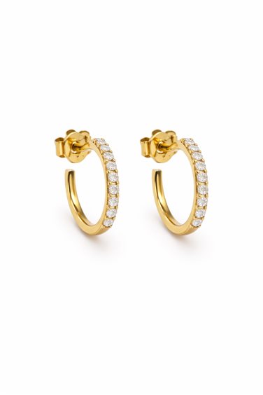 Orecchini Promesse Donna in Oro giallo Diamante 0.17 Ct OCF2-1 - OCF2-1